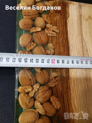 Плато за сервиране и рязане орех и епоксидна смола , снимка 6 - Други - 52809094