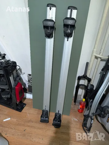Thule wingbar Evo 127 cm. греди за Тойота рав4 2017 и 2бр Thule ProRide 591 багажник за колело, снимка 5 - Аксесоари и консумативи - 55891584