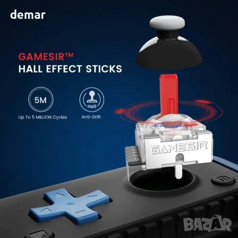 GameSir X2s Bluetooth мобилен контролер за игри за iOS, Android телефони и компютри, снимка 3 - Друга електроника - 47295460