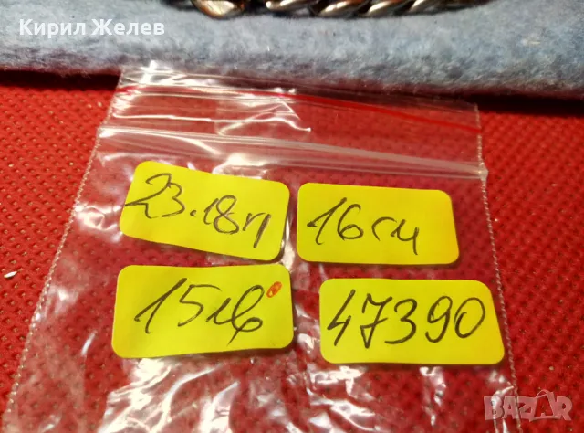 СТАРА ВИНТИДЖ АРТ ПЛЕТКА ГРИВНА от НИКЕЛИРАНА БЛАГОРОДНА СТОМАНА 47390, снимка 4 - Гривни - 47336490