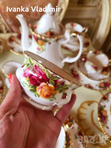 Сервиз за чай/кафе Royal Albert Old County Rose , снимка 13 - Сервизи - 40595857