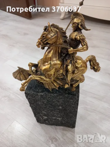 Скулптура/Статуетка на св. Георги, снимка 2 - Статуетки - 56005584