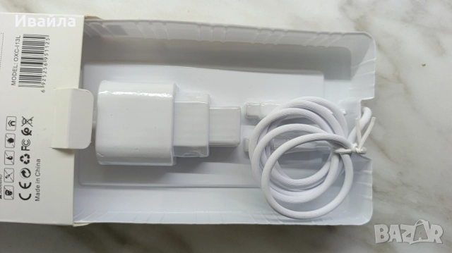 ново турбо зарядно 20 w type C , снимка 3 - Оригинални зарядни - 52355140