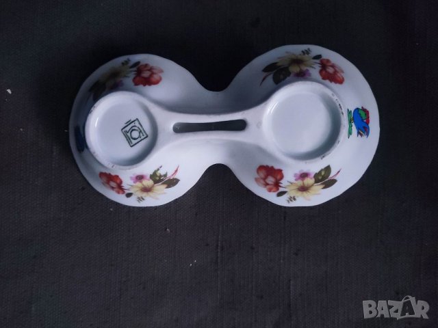 Продавам порцеланова Солница с позлата , цветя, петле, снимка 5 - Други - 38656612