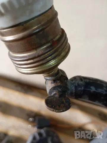 Стара настолна лампа арт деко, снимка 7 - Настолни лампи - 50008190