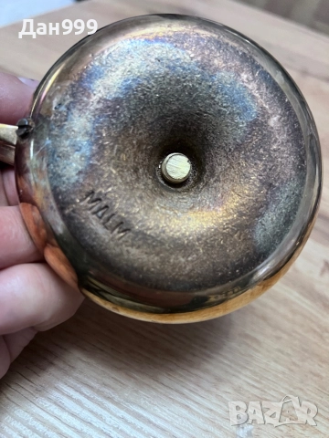 Винтидж месингов свещник с дръжка, снимка 4 - Антикварни и старинни предмети - 51984872