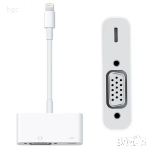 ЧИСТО НОВ Aдаптер Apple Lightning to VGA Adapter (MD825ZM/A) , снимка 2 - Калъфи, кейсове - 48877582