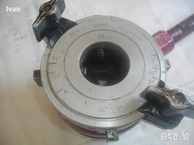 JOPAL 1 Made in Czehoslovakia 1/4"-1"Цол ОТЛИЧНА АЛУМИНИЕВА ВИНТОНАРЕЗКА ЖОПАЛ ЗА РЕЗБИ НА ТРЪБИ, снимка 2 - Други инструменти - 49132318