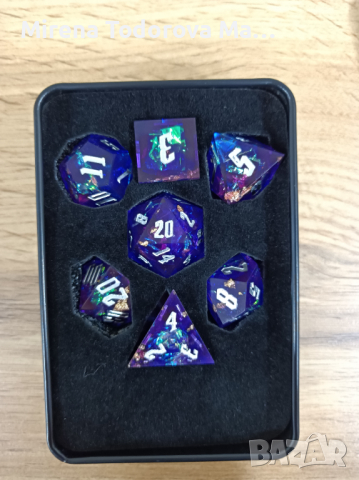Ethereal Potion Sharp Edge Dnd dice set, d20 Polyhedral dice set for Dungeons and Dragons, снимка 2 - Настолни игри - 36142568