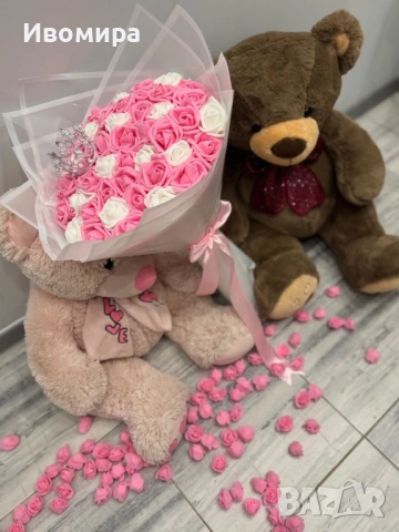 Букет от вечни рози