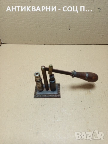 Стара Антична Пълначка За Куршуми., снимка 4 - Антикварни и старинни предмети - 50648393