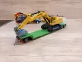 Багер с ремарке Siku 1:55, снимка 1