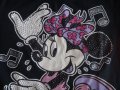 Тениска с принт Mickey Mouse с къс ръкав в черен цвят Minnie Mouse, снимка 3