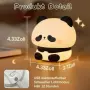 LED нощна лампа панда NesveCit с 3 нива на яркост, снимка 6