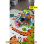 Сгъваемо детско килимче за игра, топлоизолиращо 180x200x1cm - Жираф и Цифри - КОД 4137, снимка 10