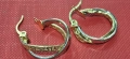 Златни обеци /едната е смачкана/, снимка 3