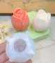 3d малко голямо Лале силиконов молд форма декорация украса фондан шоколад гипс свещ смола, снимка 1