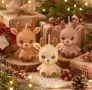 3D Коледно еленче елен силиконов молд форма свещи гипс сапун смола декорация , снимка 1