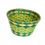 3647 Голяма плетена кашпа цветен панер, 25 см, снимка 2