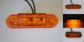 1 бр. LED ЛЕД габарити флаш с 2 SMD диода за ролбар оранжев , Полша, снимка 2