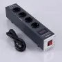 Pailvens Mains Filter Power Strip HiFi 4-посочен контакт за филтър за смущения с LCD дисплей, снимка 2