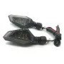 Комплект оранжеви 12V LED мигачи за мотор с PVC корпус 2 броя, снимка 1