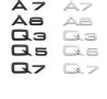 Емблема За Задния Багажник За:Audi A3;A4;A5;A6;A7;A8;Q3;Q5;Q7, снимка 5