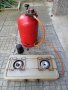Преносим туристически немски двоен газов котлон с бутилка 5 кг., снимка 1 - Газови котлони - 42251421