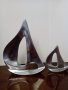 Метална статуетка на платноходни лодки, снимка 2