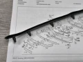A1248850985**НОВО**MERCEDES-BENZ**W124***ЛЯВО УПЛЪТНЕНИЕ МЕЖДУ КАЛНИК И ПРЕДНА БРОНЯ**, снимка 3