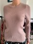 Дамска блуза в нежно розово размер М, снимка 2