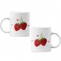 Комплект чаши за влюбени Strawberries, снимка 1 - Бодита за бебе - 35738475