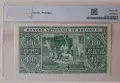 Банкнота 100 лева 1925 г. България, PMG 25 Very Fine, снимка 2