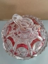 кристална купа с капак със сърце, снимка 3