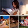 SingHong Neck Book Light LED лампа за четене USB акумулаторна, свободни ръце, 4 LED крушки, 4 яркост, снимка 2