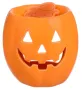 Керамична поставка за свещ, тиква, оранжево , снимка 4