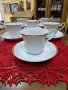Страхотен антикварен румънски сервиз за кафе фин костен порцелан- ARPO, снимка 1 - Антикварни и старинни предмети - 41854432
