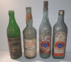 Стари бутилки - вермут, ракия, джин, снимка 1 - Антикварни и старинни предмети - 44719730