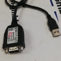 USB 2.0 Сериен RS232 DB9 Мъжки Конвертор Кабел  0,50 м., снимка 1 - Кабели и адаптери - 42076094