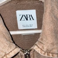 Ново дънково яке риза сафари спортно елегантно Зара Zara zara размер L, снимка 5 - Якета - 44449905