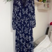 Нова дълга елегантна нежна синя рокля феерична  XXL, снимка 10 - Рокли - 42247988