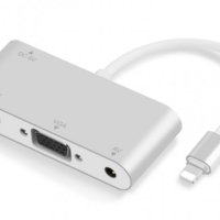 Lightning към HDMI VGA AV адаптер, 3 в 1 алуминиев, HDMI VGA AV адаптер за iPhone към телевизор, снимка 5 - Аксесоари за Apple - 41609963