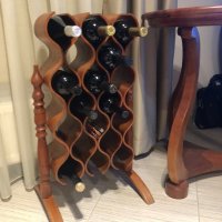 Дизайнерска стойка за вино Legnoart Bottle Rack, снимка 1 - Други - 39653866