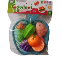 Детско сервизче с продукти за рязане, снимка 1 - Кукли - 42651503