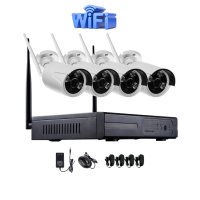 IP WiFi Безжичен комплект. 4 WiFi IP камери, WiFi NVR DVR, снимка 1 - IP камери - 30743922
