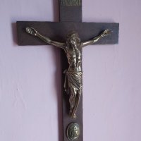 Стар кръст , Исус Христос 50.5х30см, снимка 10 - Други ценни предмети - 41394653