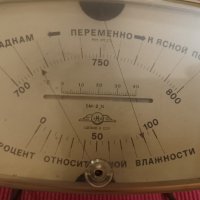 Стар барометър, хигрометър, термометър СССР. , снимка 4 - Колекции - 41884321