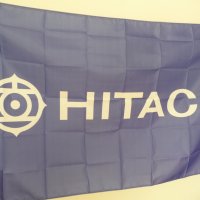 Hitachi знаме флаг Хитачи касетофони касетки видео ретро синьо музика касета, снимка 2 - Декорация за дома - 39749358