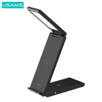 USAMS 15W Поставка за бързо безжично зареждане Qi с настолна лампа за iPhone, снимка 4 - Безжични зарядни - 44523697