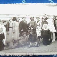 Стара картичка-снимка Ортакьой 1938г. детска театрална група, снимка 2 - Други ценни предмети - 34793477